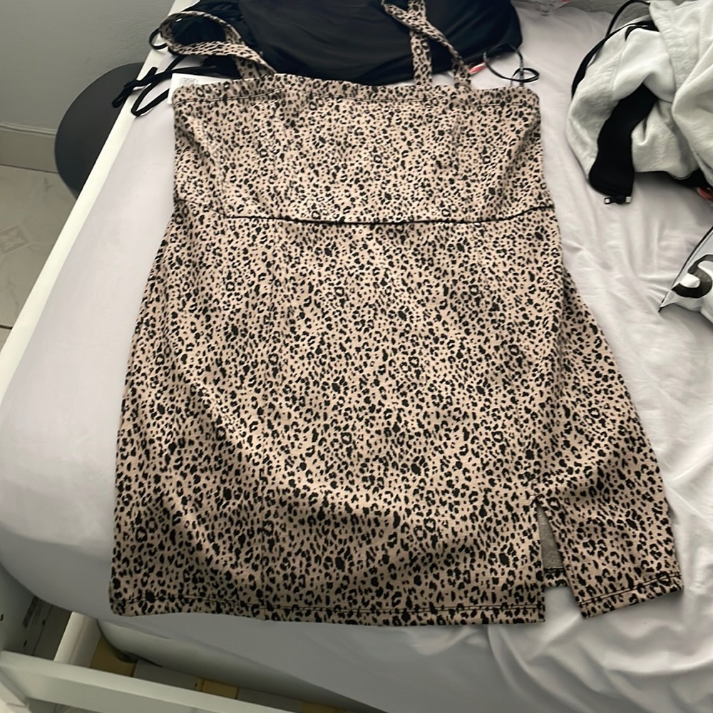 Leopard print dress